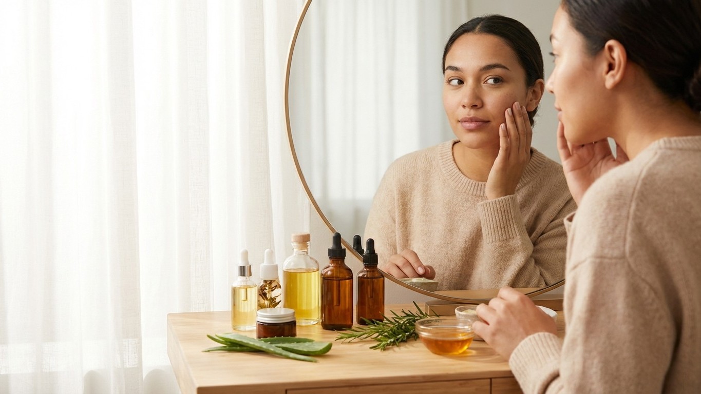 Rutina skincare natural para cicatrices de acné : ingrédients et ordre d’application