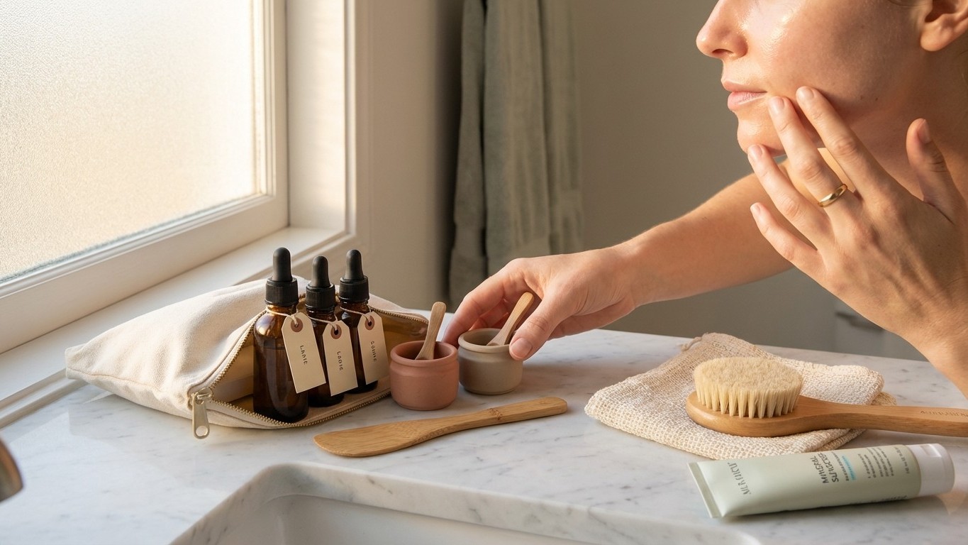 Techniques et bonnes pratiques : exfoliation, masques, SPF, double nettoyage au naturel