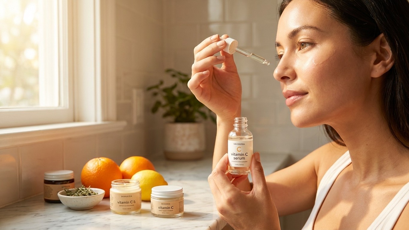 Vitamina c natural para rutina facial : éclat, taches, usage le matin