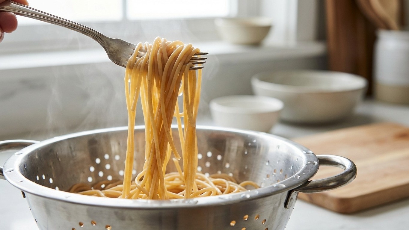 El truco de 10 segundos que los restaurantes usan para que la pasta nunca se pegue (y tú no conocías)