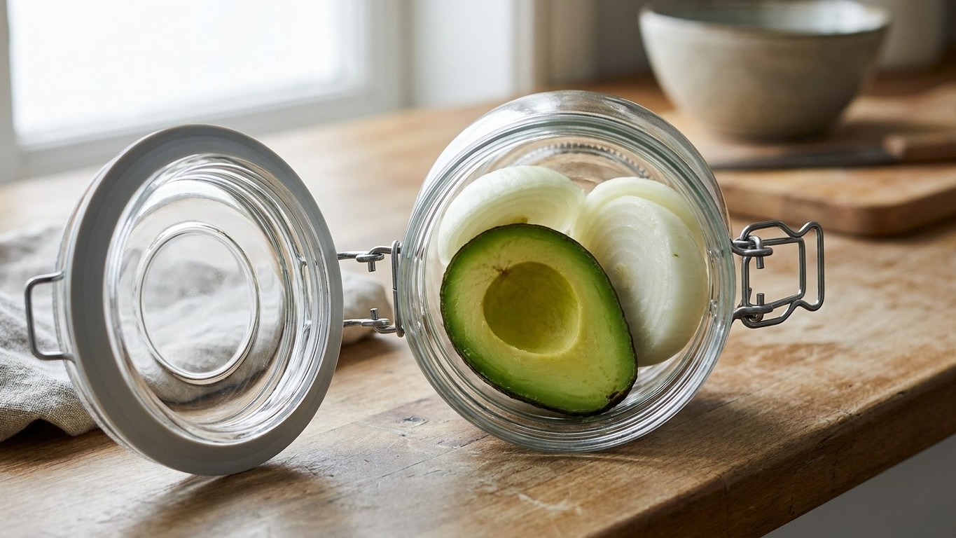 El truco de la vecina que mantiene el aguacate verde 3 días: olvida el limón y usa esto
