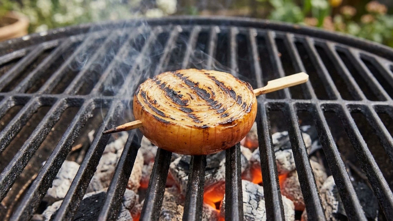 El Truco del Palillo: Cómo Asar Cebolla Perfecta sin que se Deshaga en la Parrilla