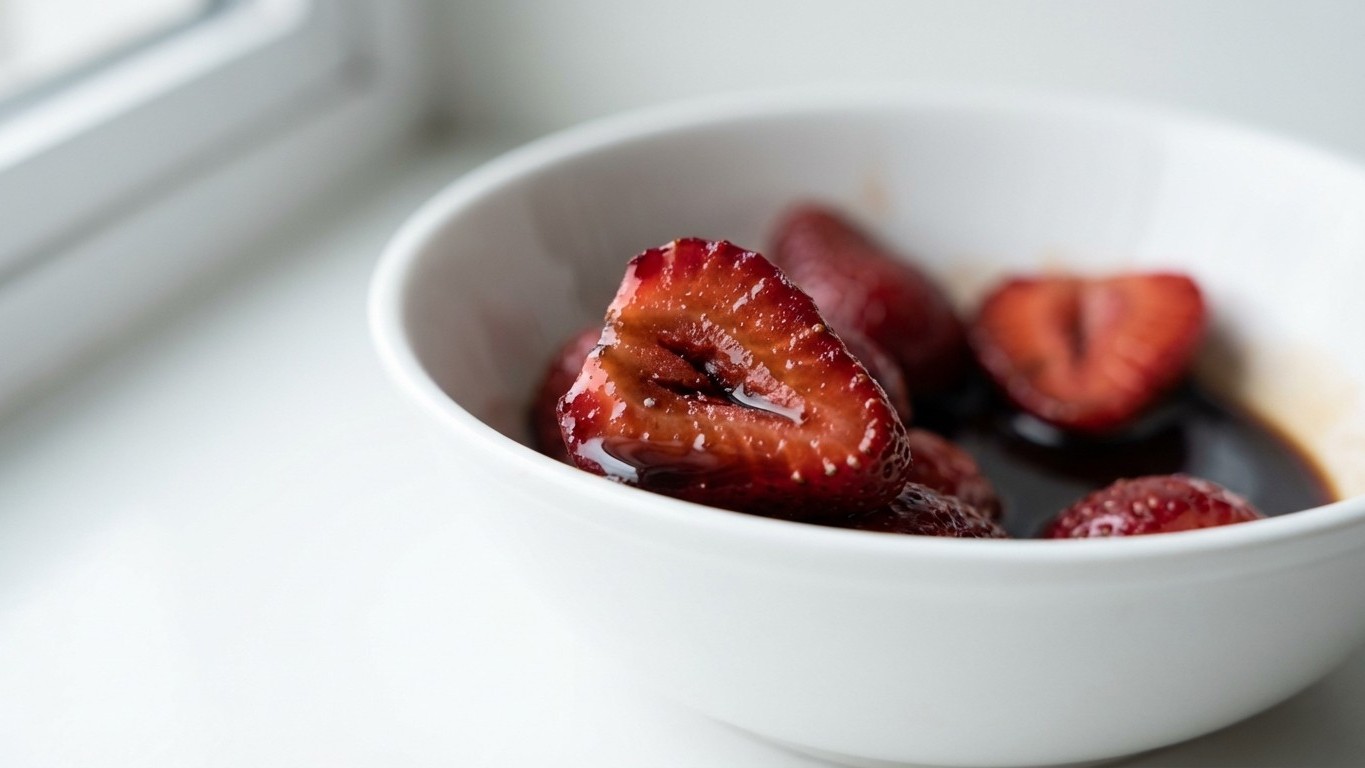 Vinagre balsámico en fresas: el truco que te hará olvidar el azúcar para siempre