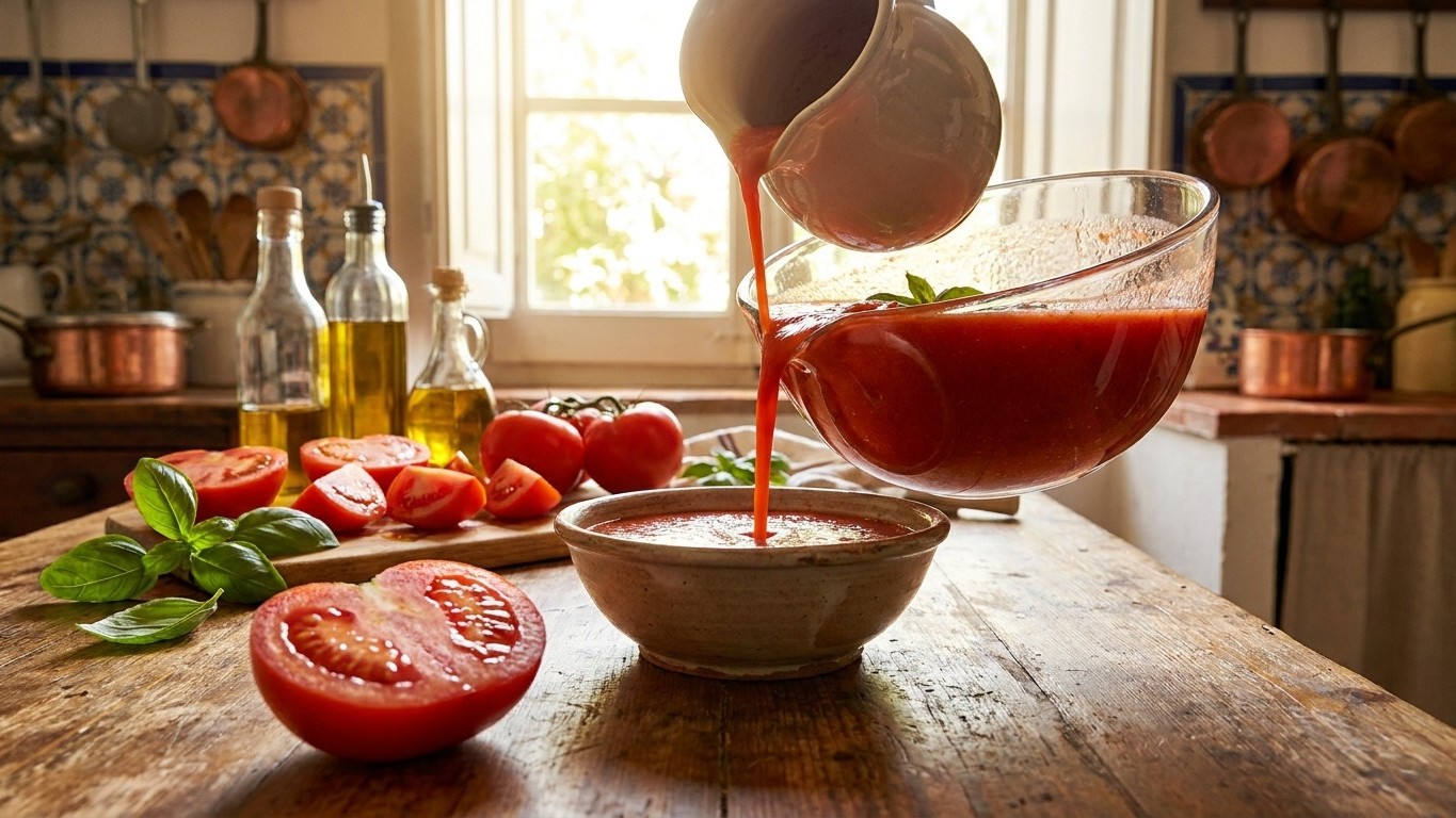 30 segundos: el secreto que destruye tu gazpacho sin que lo sepas