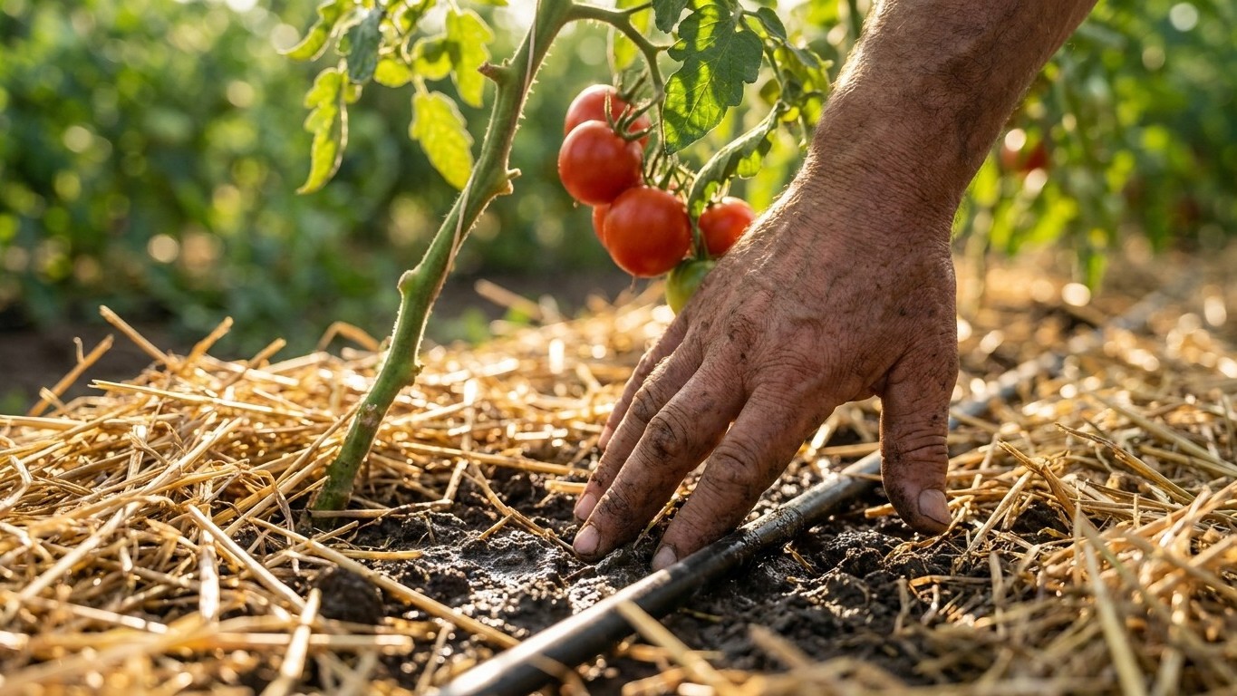 El secreto del tomate perfecto: por qué los agricultores nunca mojan la planta al regar