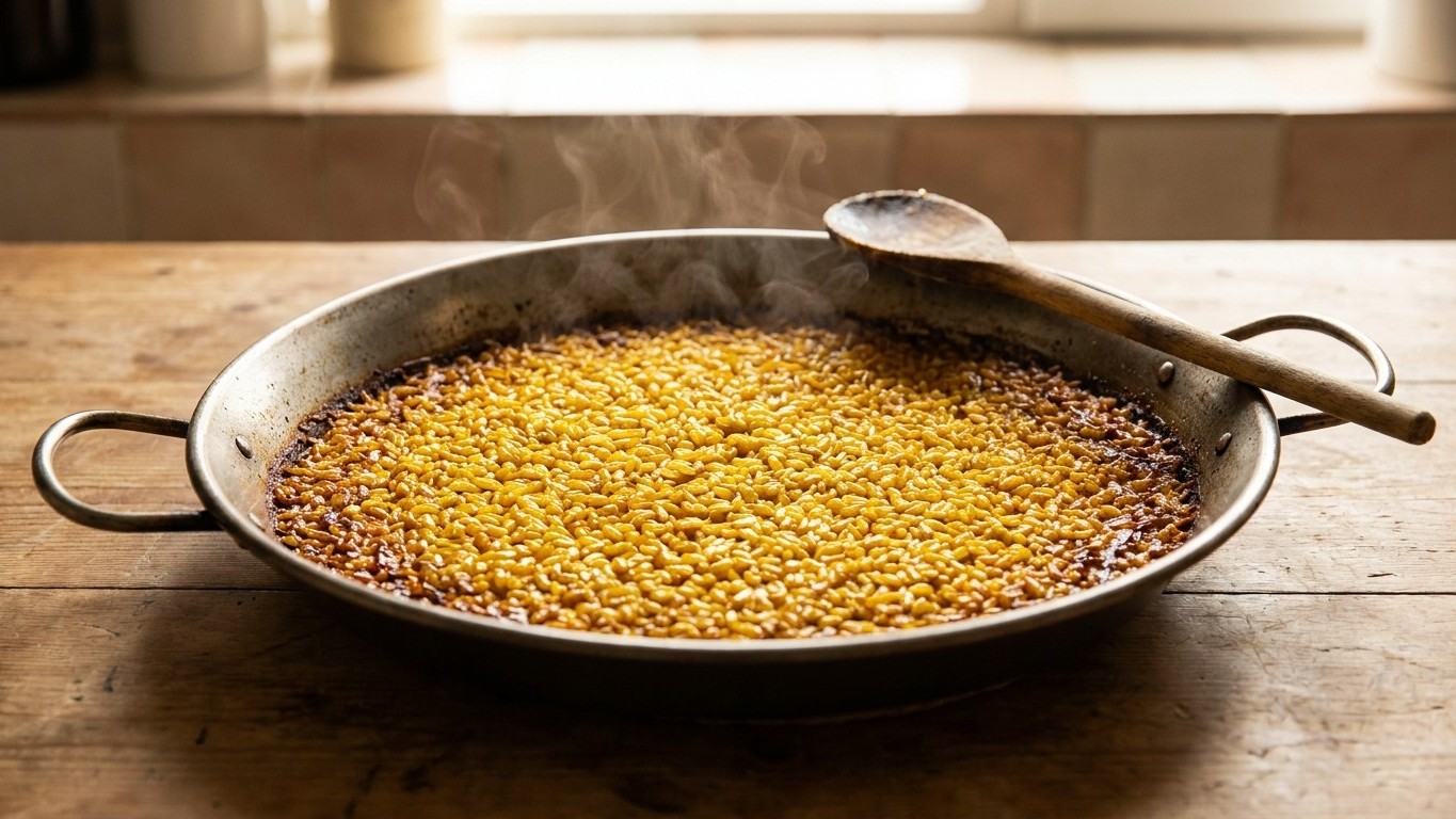 Por qué removía mi paella con cuchara de madera y terminaba pegajosa: la lección que mi suegra nunca me explicó