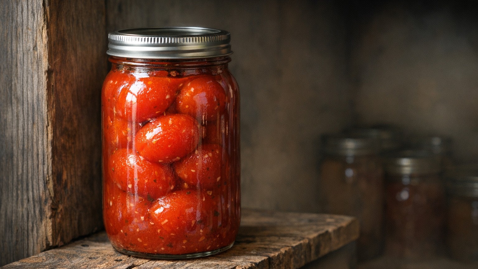 El secreto de las abuelas vuelve: cómo conservar tomates y melocotones en botes de cristal en 2026