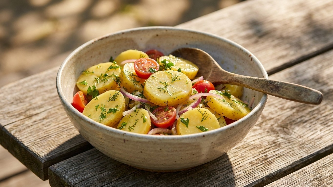 La ensalada de patatas que triunfa en cada barbacoa: sin mayonesa, puro sabor