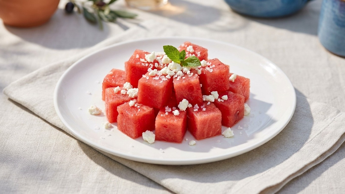 La sandía con feta: el secreto que nadie repetía hasta ahora y que transforma tu mesa de verano