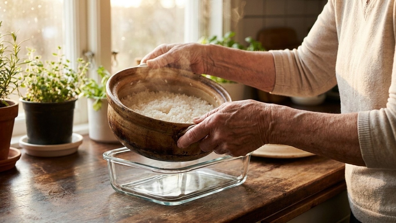 Mi abuela nunca dejaba el arroz cocido fuera de la nevera: me reí durante años antes de entender por qué tenía razón